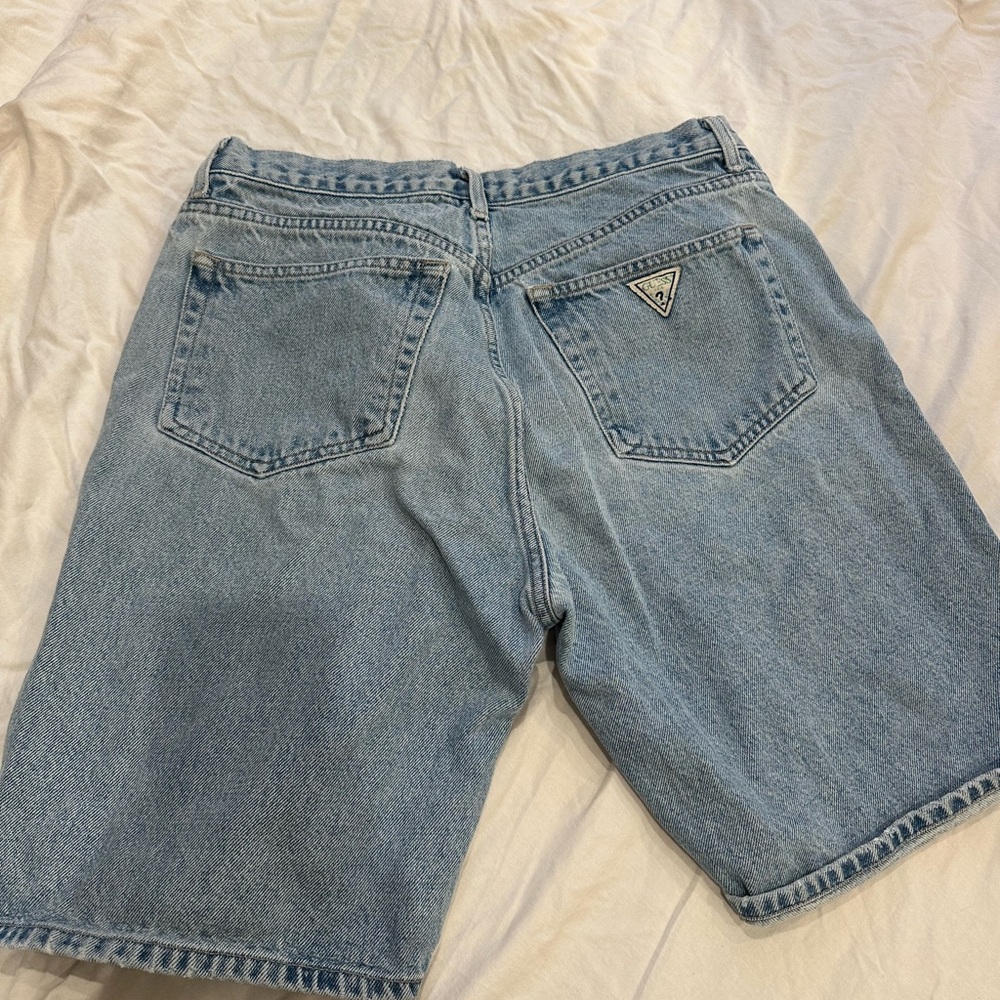 VINTAGE GUESS Classic Blue Denim Shorts Y2K Style